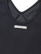 WRAP SHIRRING TOP(CHARCOAL)
