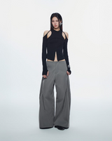 CASPIAN LONG SLEEVE TOP (BLACK)