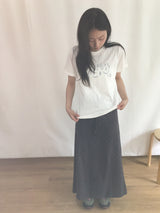 Neiro Cotton Dot Maxi Long Skirt