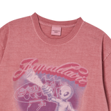 25SS ピグメントシューティングエイリアンショートスリーブTシャツ ダークピンク