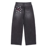star denim pants (black)