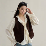 Classic Layered V-Neck Knit Vest