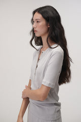 Jersey botton round (Blue grey)