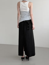 Rimb Minimal Ribbed Sleeveless Top