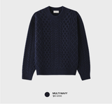 Nade Fisherman Semi Over Round Long Sleeve Knit