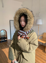 25FW★ [BAONHAUS] テンディボーダーポムマフラー