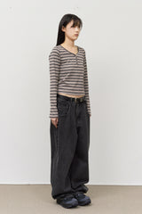 (W) Eden Striped Top