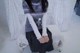 Bor nordic short-sleeve knit