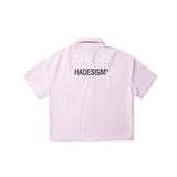 HADESストリップドソリッドシャツ