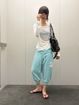 Teenager Capri Jogger Number Patch Jogger Pants 3color
