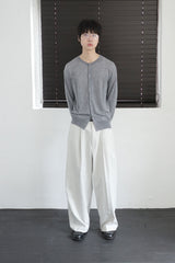 crew neck fine cardigan