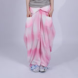 gradient pink fatty,saggy pants