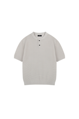 Waffle Knit Henley T-Shirt