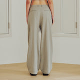 Linen Wide Pants (BEIGE)