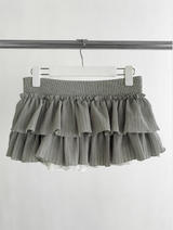 gray vicky lace cancan skirt