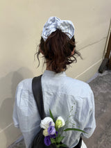 Vintage Hair Ruffle - French Blue