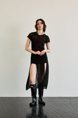 WITTY KNIT ONE-PIECE / BLACK