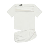 RIVA SHIRRING SLIT OFF SHOULDER HALF T