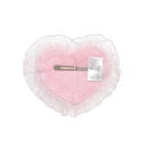 fluffy hair clip-baby heart