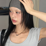 Ponut バックスリットテーピング半袖Tシャツ