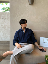 Wonderant Ice Cotton Linen Overfit Shirt