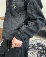 Lafren Crop Mix Knit Jacket