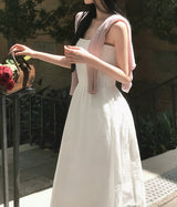 [MADE] Rear, back banding camisole dress