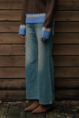 Twilight Bootcut Pants [Blue]