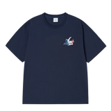 25SS フレンチスクリプトロゴショートスリーブTシャツ ダークネイビー