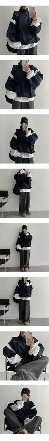 [Planned Product!] Witten-Two-Way Color Windbreaker (4 colors)