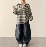 Momo Dangala Loose Fit Collar Sweatshirt