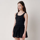 Beads Lip Sleeveless (Black)