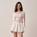 Lace Cap Sleeveless (Pink)