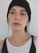 Lace Leaf Mesh Hair Band_Black
