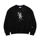 セリフレイヤードシンボルスウェットシャツ (BLACK)