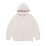 24FW ベーシックバイオウォッシングフーディージップアップ クリーム【セットアップアイテムあり】