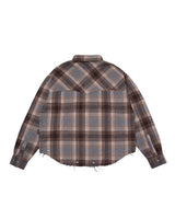 DCxRS ウエスタンリベットフラネルシャツ Brown