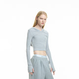 slim hooded top