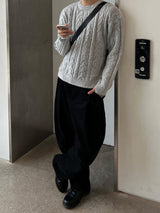 Cropped Cable Warm Knit (6 Colors)