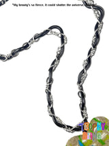 Felt Heart Long Chain Necklace