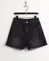 Prit ウォッシングショートデニムショーツ