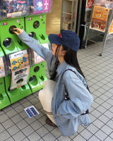 [ORIGINAL] エコ チェック オーバーフィット シャツ