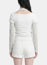 Roxy Layered Halter Graphic Tee