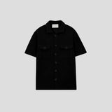 LMN フォールドツーポケット半袖カーディガン (4 colors)