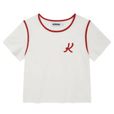 GRAPHIC RINGER T-SHIRT - WHITE
