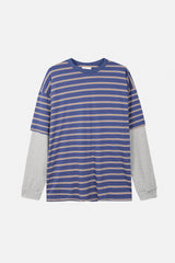 デイズストライプレイヤードTシャツ