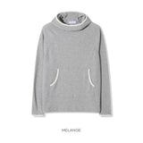 ブリックフィンガーホールワッフルフーディーTシャツ -3C