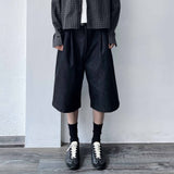 Aライン シルエット ハイストリート ツイルショーツ