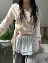 GLITTER CANCAN LAYERED SKIRT (2C)