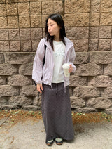 26SS★ [BAONHAUS] Podenne Printed Crop Short Sleeve Tee